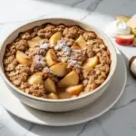 apple cinnamon baked oatmeal casserole - featured image