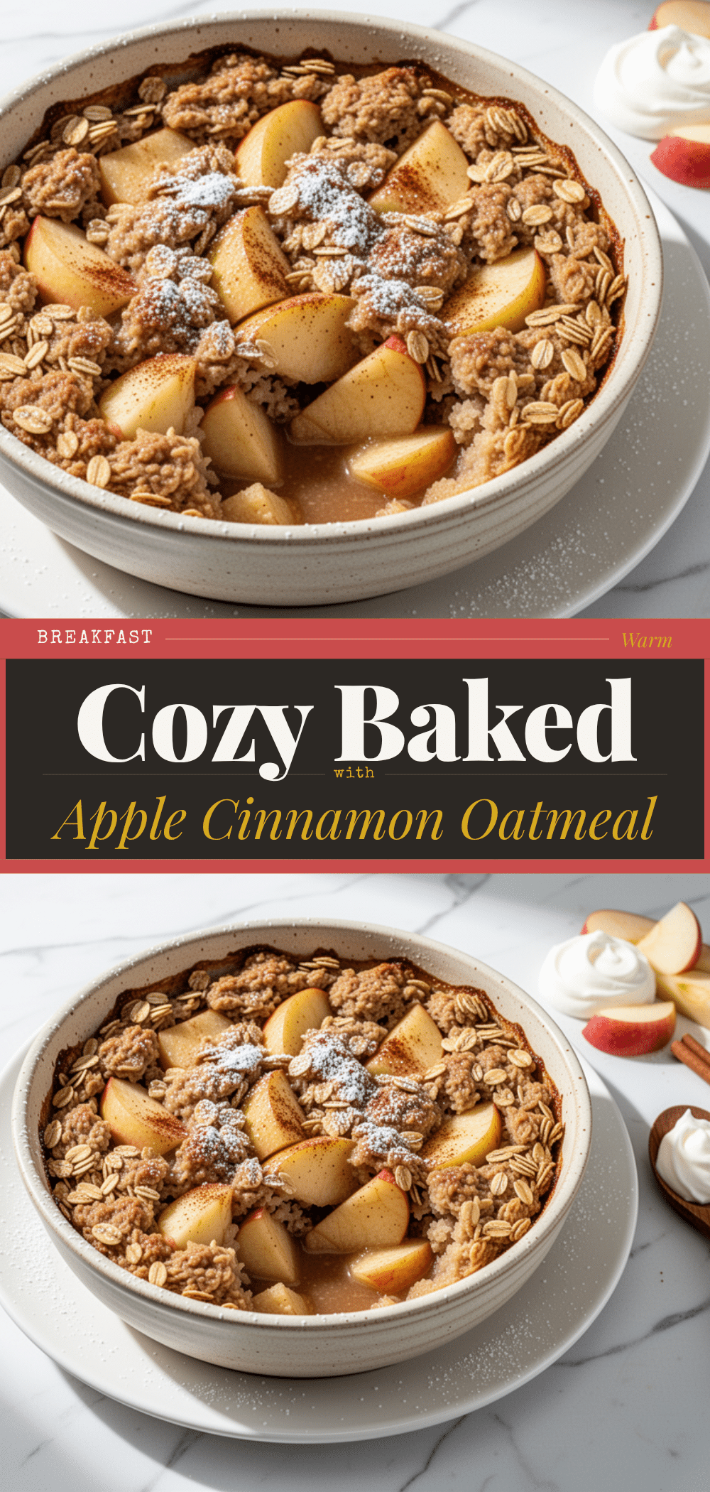 Apple Cinnamon Baked Oatmeal Casserole: 5 Easy Make-Ahead Recipes 5 apple cinnamon baked oatmeal casserole recipe