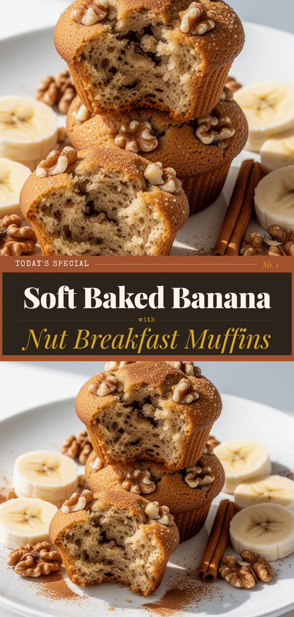 Baked Banana Nut Breakfast Muffins: Best Easy Cinnamon Recipe 5 banana nut muffin recipe recipe