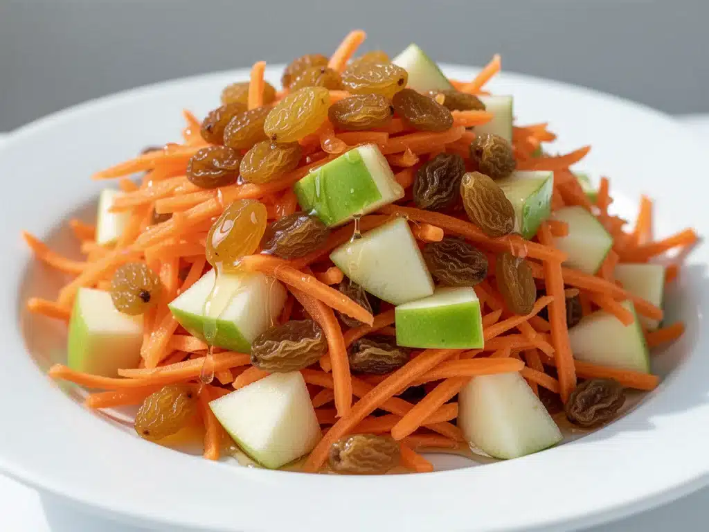crunchy carrot raisin salad - featured image