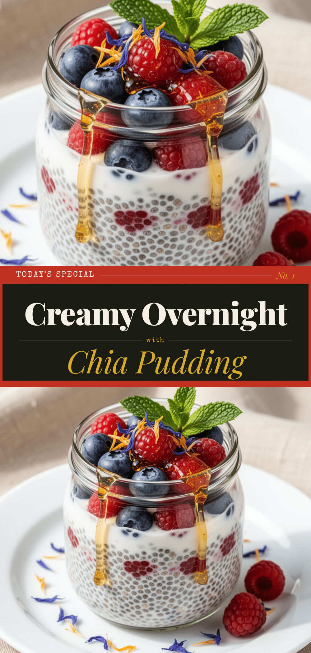 Overnight Chia Pudding: Easy Best Recipe with Berries 5 overnight chia pudding recipe