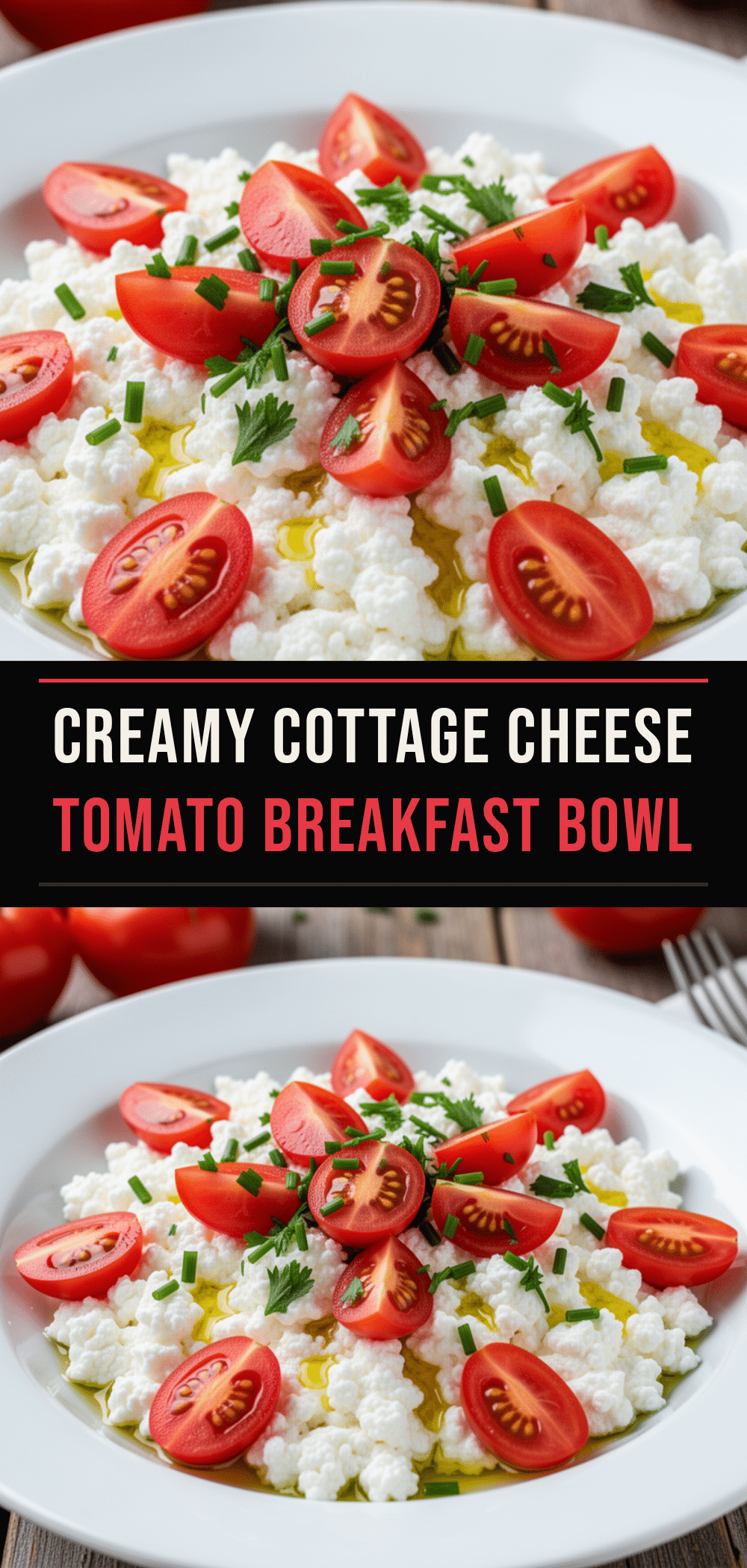 Savory Cottage Cheese Breakfast Bowl with Tomatoes: 5-Min Easy Meal 5 Savory Cottage Cheese Breakfast Bowl recipe