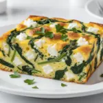 spinach and feta breakfast frittata - featured image
