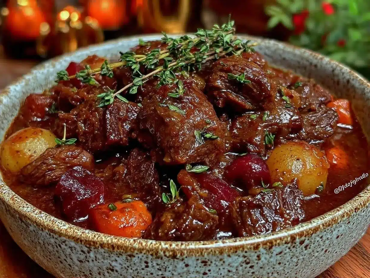 Cozy Fall Beef Stew with Red Wine: 5 Easy Steps 4 beef stew with red wine preparation steps