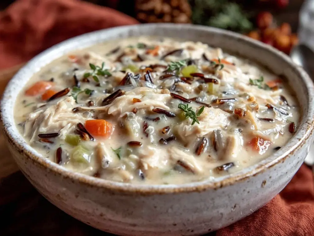Cozy Fall Chicken and Wild Rice Soup - featured image