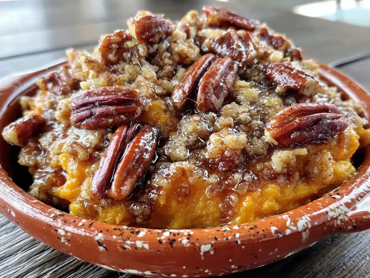 Easy Fall Maple Pecan Sweet Potato Casserole: 10 Fueling Fall Recipes 4 Easy Fall Maple Pecan Sweet Potato Casserole preparation steps
