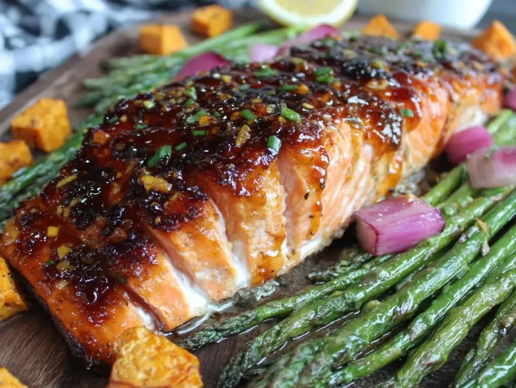 Home 2 Easy Honey Garlic Glazed Salmon - featured image