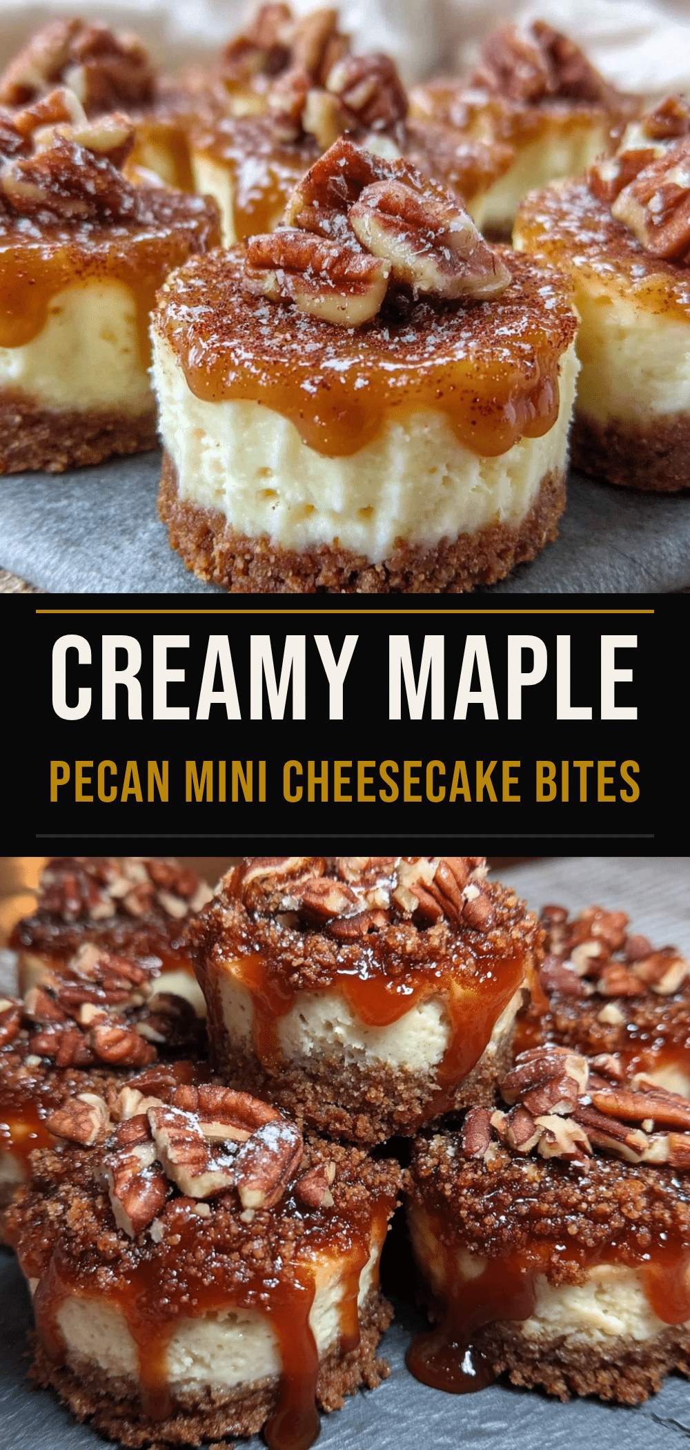 Fall Baby Shower Maple Pecan Mini Cheesecake Bites: Seasonal Treat 5 fall baby shower maple pecan mini cheesecake bites recipe