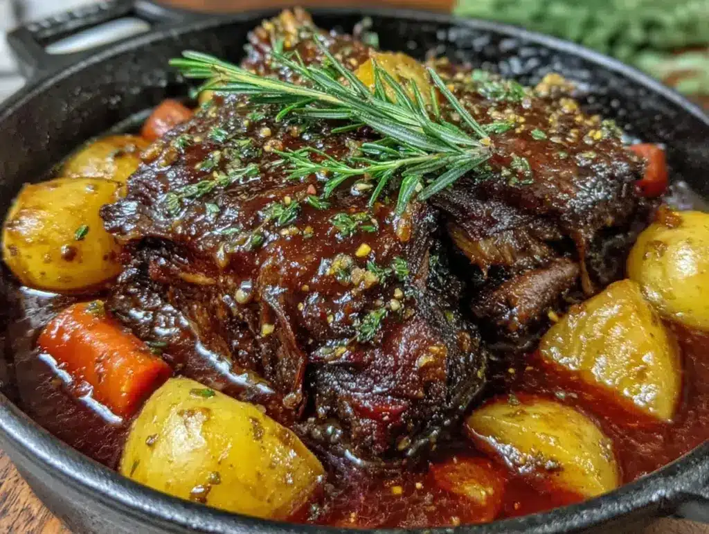 smoked maple dijon pork shoulder - featured image