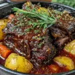 smoked maple dijon pork shoulder - featured image